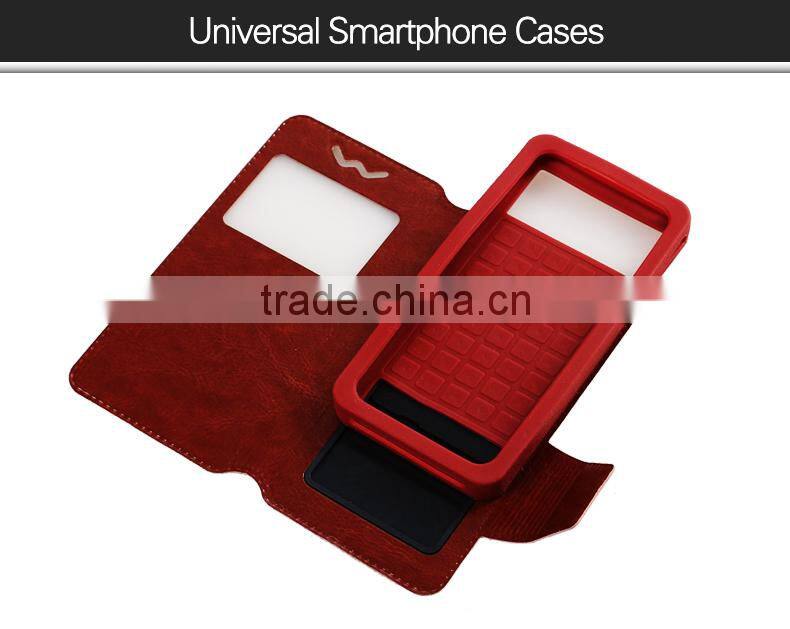 Universal leather case for mobile phone,universal phone case,Universal flip case
