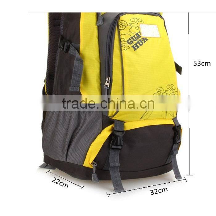 blue nylon material backpack bag sport bags for promotion