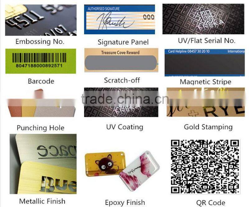 Best quality smart card pvc vip card with qr code printing
