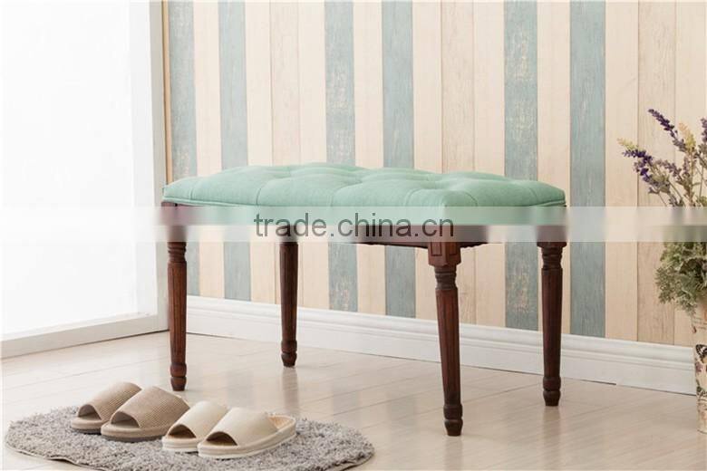 High Quality Antique White Bench Seat Ottoman