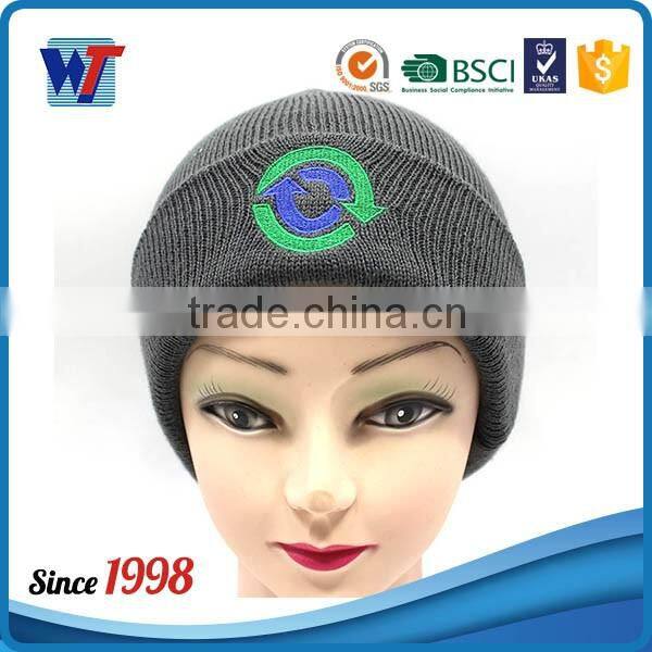 Colorful Solid Warm Woolen Cotton Beanie With Removable Top Ball