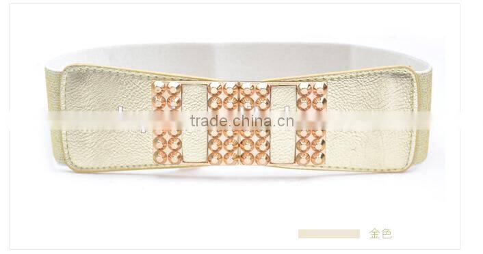 2014 Best fashion silver metal belt women fashion belt