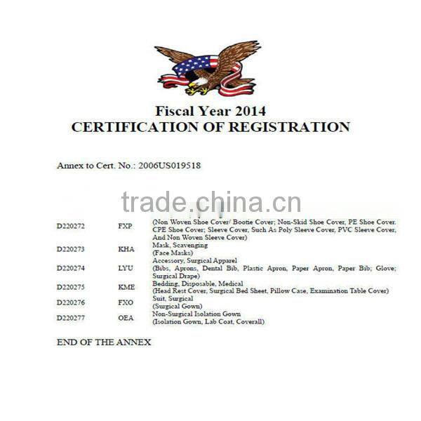 food industry non woven mop cap