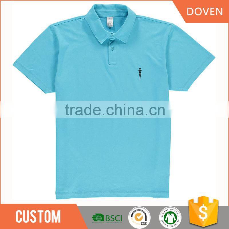 CVC pique customized uniform polo shirts