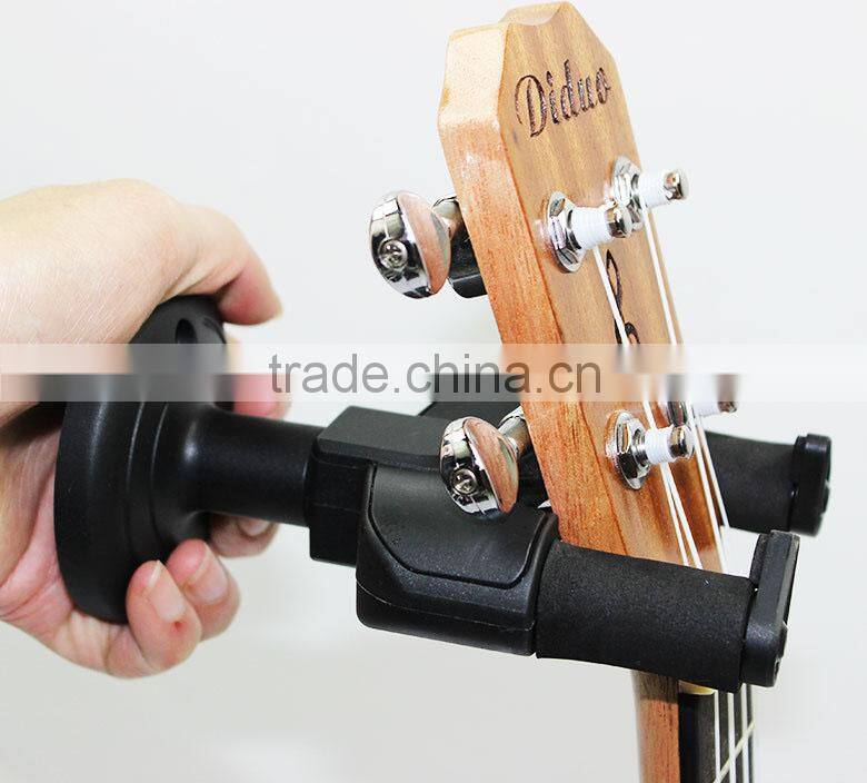 Nylon lockable guitar wall stand holder mount bracket