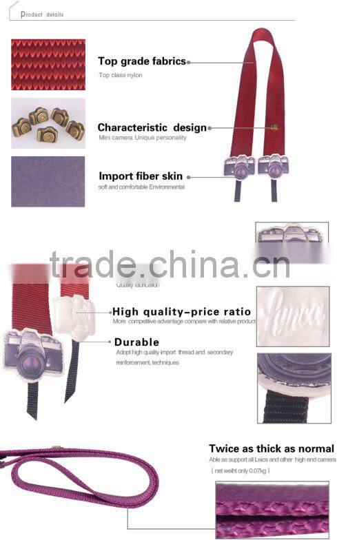 LYNCA LM series fashion colorful custom camera neck strap with camera red pattern