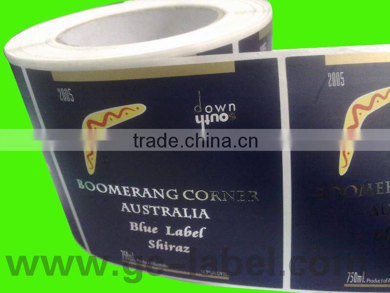 bottle packaging label