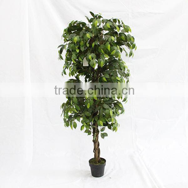 indoor artificial ficus tree wooden trunk for sale