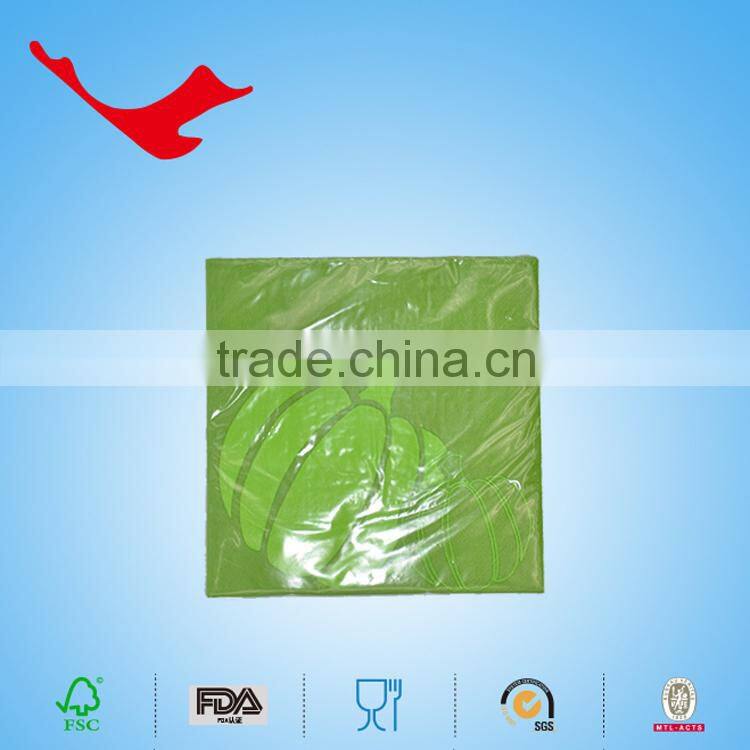 40*40cm,1/4 folded Halloween printed tissue paper dinner napkin,party supplies paper towel