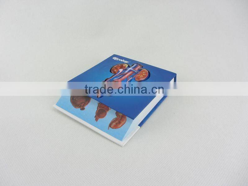 Diagonal memo pad Custom advertising memo notepad