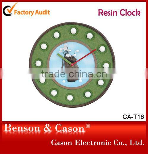 Customized Logo Resin Clock Vintage Clock