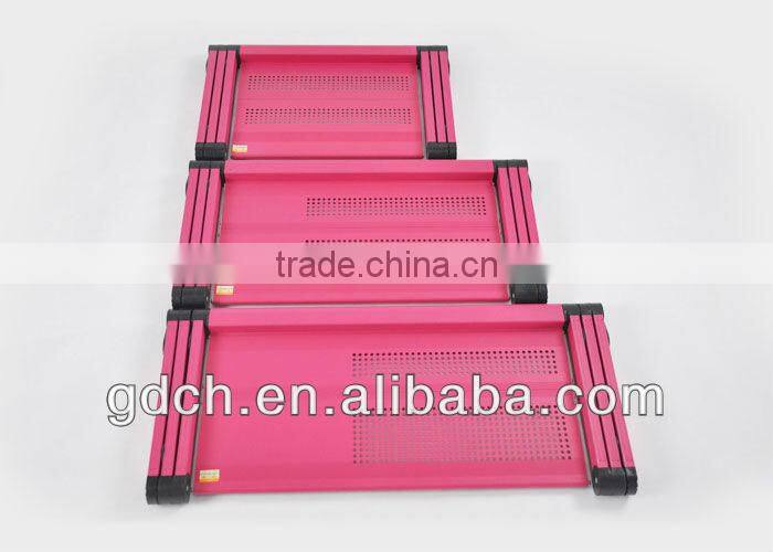 Modern Portable Folding Up Mini Folding magnalium laptop table with mouse pad
