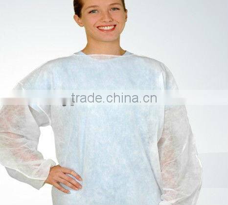 doctor's white disposable PP coat