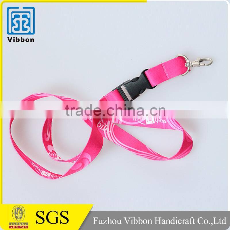 Top quality thick colorful polyester cheap custom lanyards