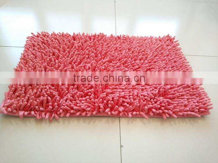 custom fanny fluffy chenille bath mat
