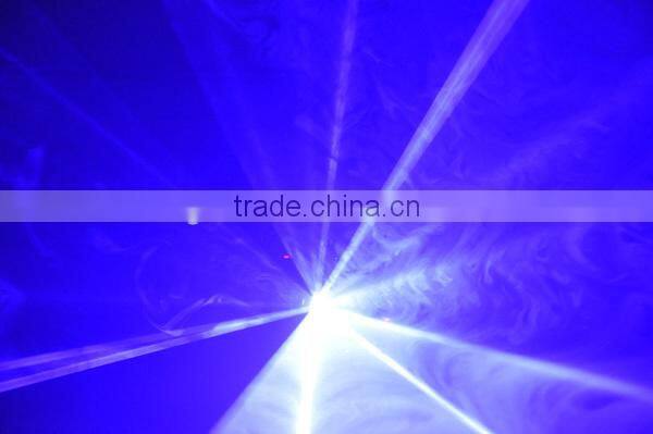 300mW Blue fat beam laser decorate lighting for wedding hotel