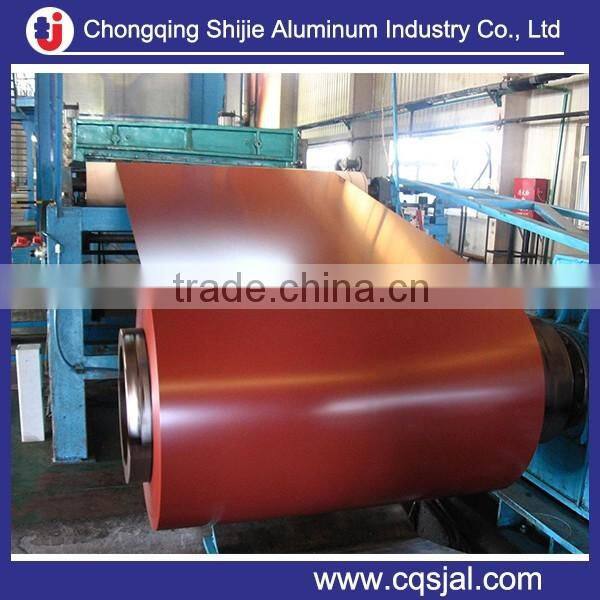 3105 alloy pe / pvdf color coated aluminum strip for rain gutter