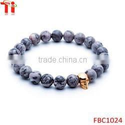 8mm black natural matt onxy beads lion head charm bracelet, most popular stainless steel jewelry bracelet for men