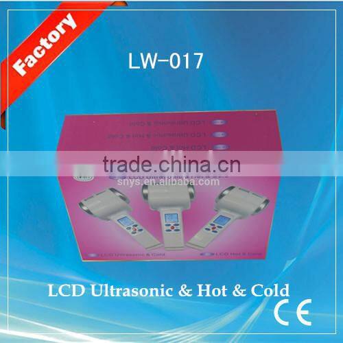 Home Use 2in1 Slim Fitness Facial Machine Ultrasonic Hot and Cold HammerLW-017