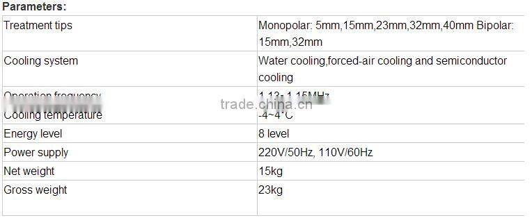 portable RF machine/rf/ rf skin tightening machine