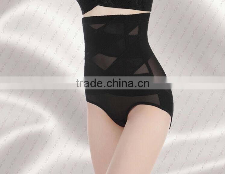 2014 New Design Women High Waist Tummy Control Body Shaper Briefs Slimming Pants Knickers Trimmer Tuck BLACK XXXL