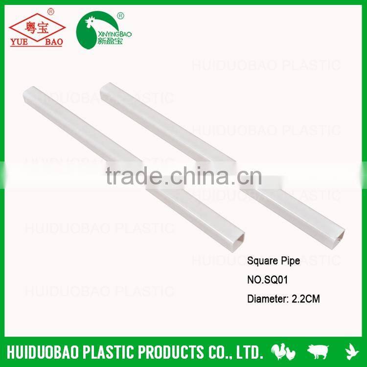 Square plastic pipe joint
