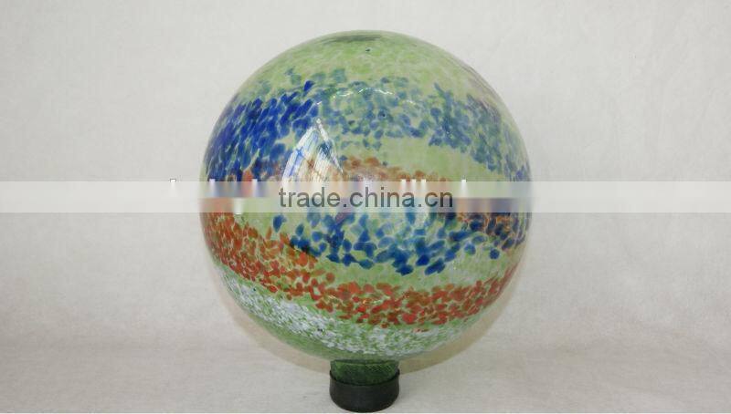 10" hand blown garden gazing ball