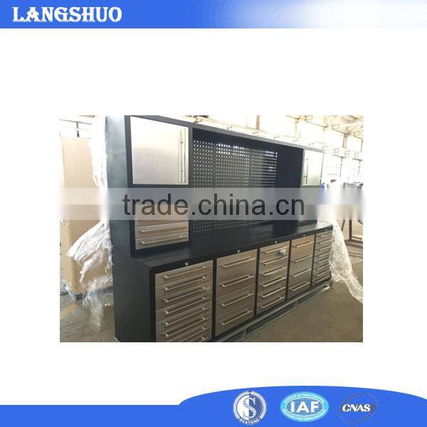 Stainless steel tool storage cabinet, used steel tool box chest with drawers