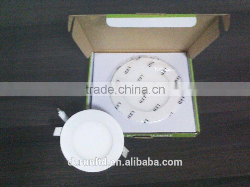 Recessed mini round led panel light with radiator 6/9/12/15/18/24w