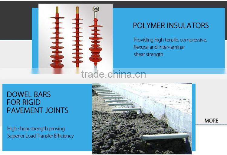 cost effective colorful maintenance free fiberglass colorful rod