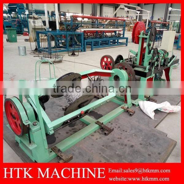 Galvanized And PVC Coated Barbed Wire Mesh Machine