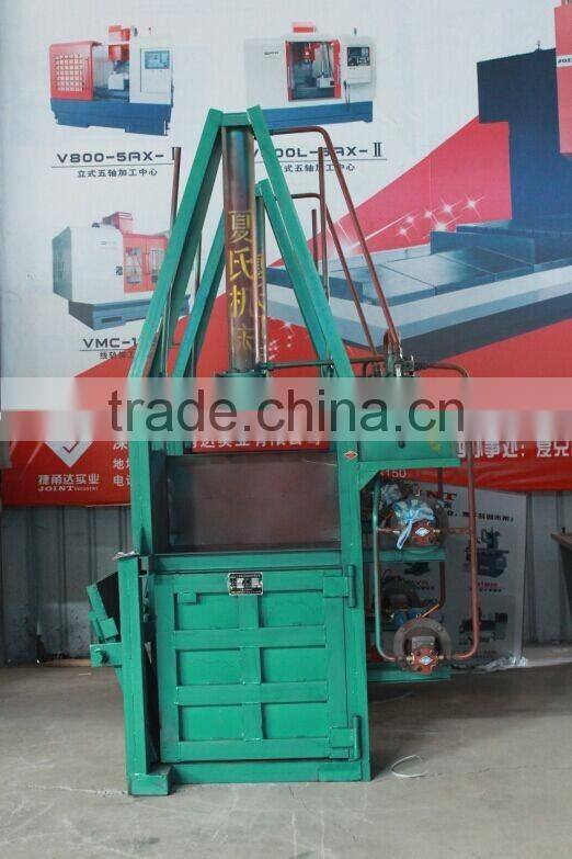 DB-10T vertical hydraulic baler for waste paper , plastic, cartoon,straw,hay packing
