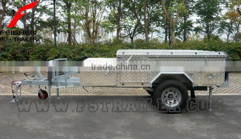 Off Road Front Forward Hard Floor Travel Trailer Caravan 4X4 4WD Camper Trailer C12S