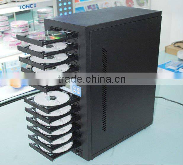 Automatic 1 to 11 cd dvd duplicator machine with cheap price