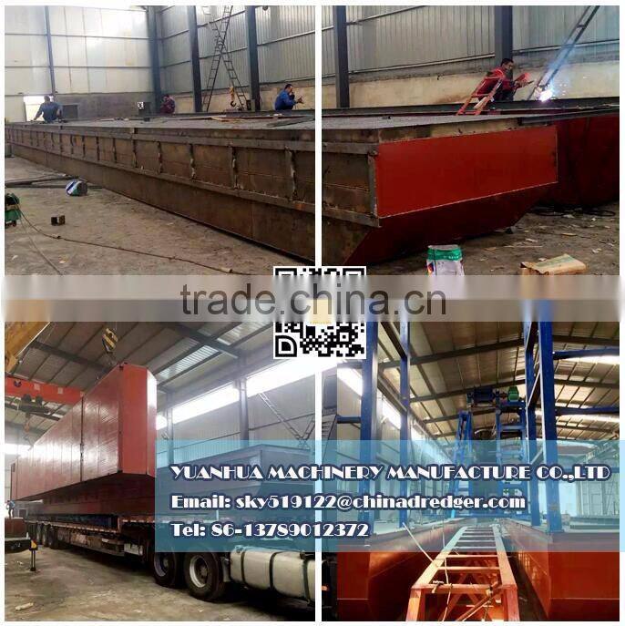 bucket dredger with mining equipment for iron sand