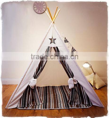Promotional Customized Kids Teepee tipi play indian tent wigwam wholesale