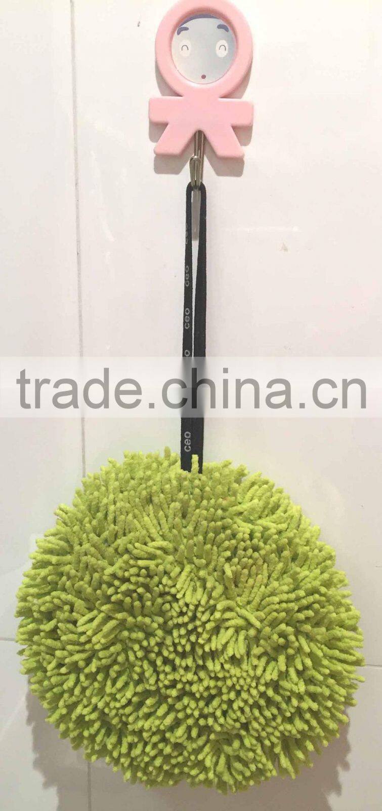 Cute Round Microfiber Chenille cleaning sponge