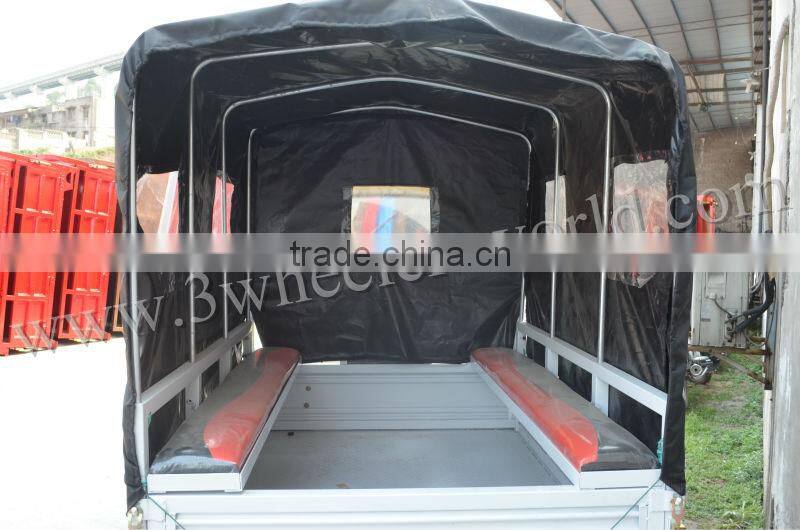 3 Wheel Vehicle of Motorcycle Tricycle Trike with Four Wheels Back