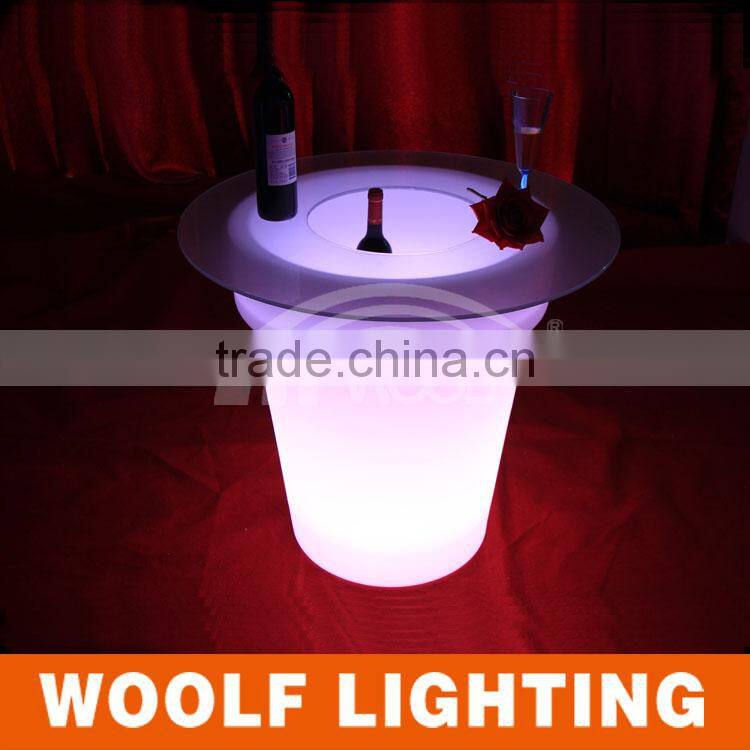 Top Sales Rechargeable Flashing LED Lighted Bar Ice Bucket