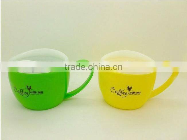 colorful PLA plastic coffee cups