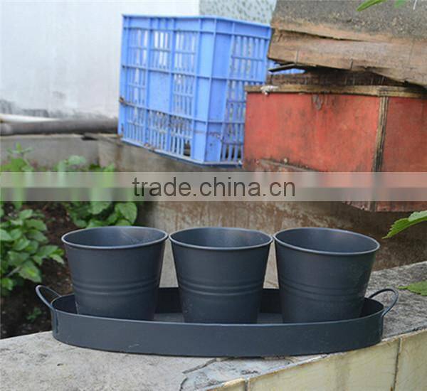 Home & garden decoration metal balcony planter