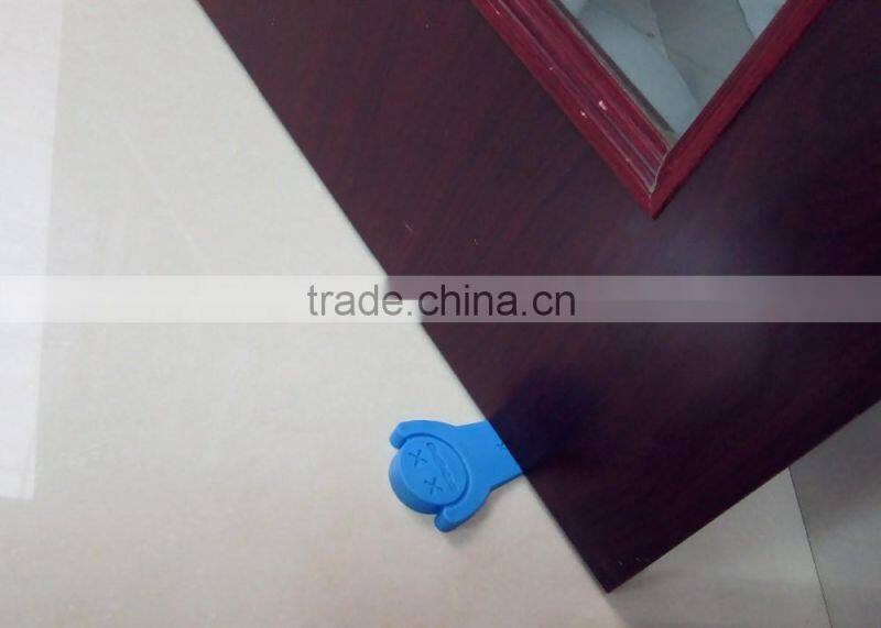 6 Pieces Different Colour Funny Rubber Sliding Door Stopper