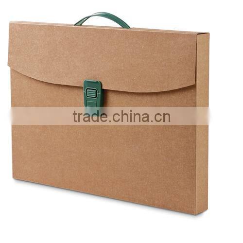 Eco-friendly paper A4 file holder with handle