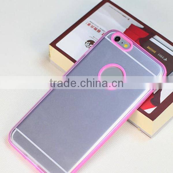 Colorful + transparent mobile phone shell for apple hole phone case for iphone 6 plus