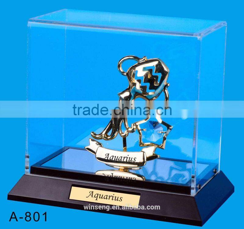 24K gold plated Aquarius Stand Packed in Acrylic Box