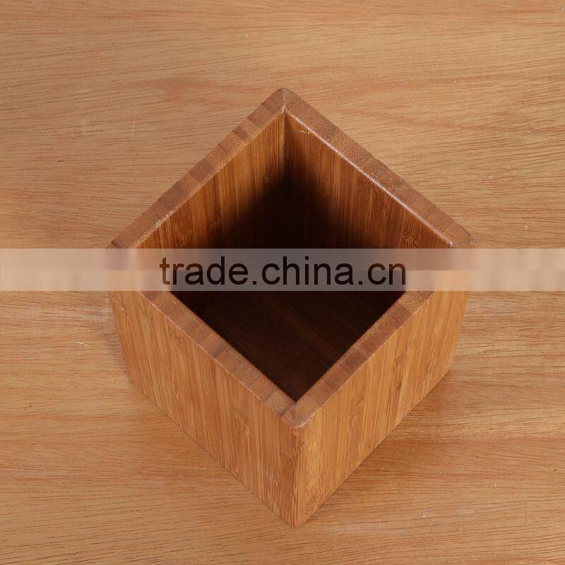 Multifunction wood desk pen holder