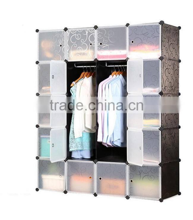 Multi Use 20 Compartments Plastic Portable Clothes Storage Wardrobe