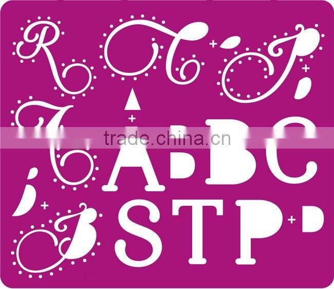 Beautiful Plastic Drawing Stencil Designs Letter Patterns