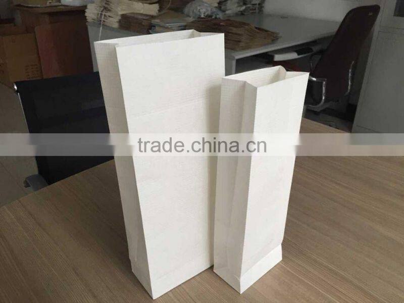 Custom design paper bag with different handle types of kraft thread paper