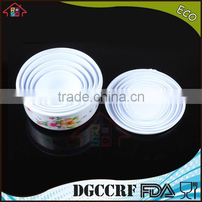 NBRSC 5pcs plastic food storage box stackable food container set nested packing